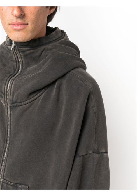 Washed black zip-up hooded sweatshirt Entire Studios - unisex ENTIRE STUDIOS | ES2106WB